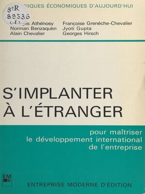 cover image of S'implanter à l'étranger